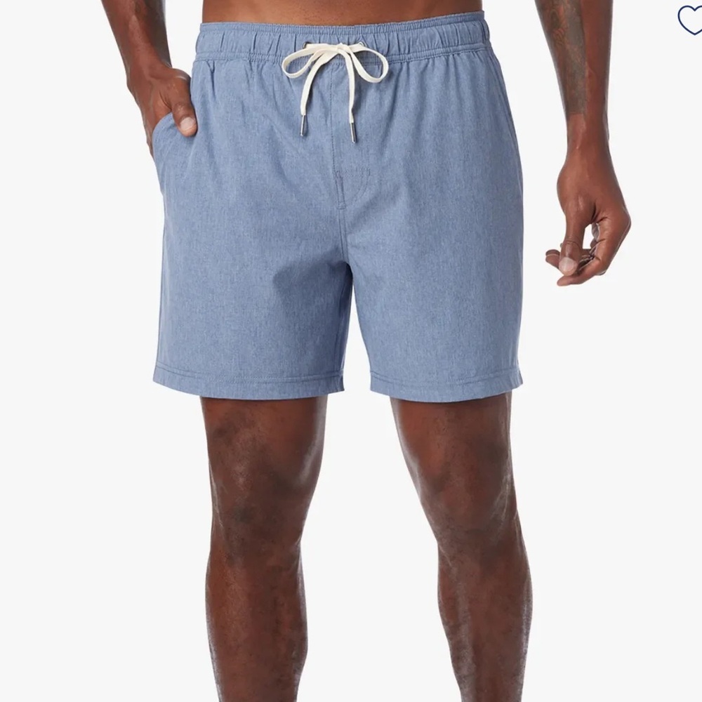 Fair Harbor One Short Quick Dry 4 Way Stretch Tie Waist Travel Vacation Shorts S